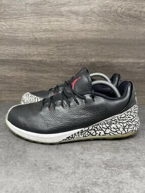 Air Jordan ADG Golf Shoes Mens Size 8.5 Black Cement Spikeless AR7995-001